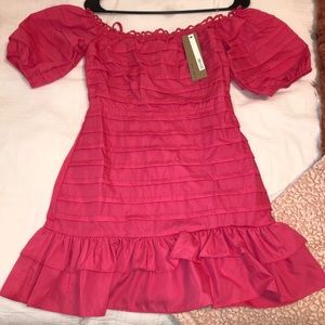 Presley halter ruffle dress